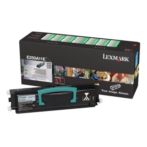 Lexmark tonerio kasetė juoda (E250A11E / 0E250A11E) (Grąžinimas)