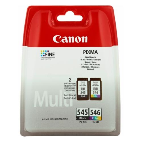 Canon spausdinimo kasetė juoda / spalva (8287B005 / PG545+CL546) (Dviguba pakuotė, multipack)