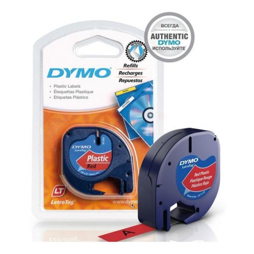 Dymo LetraTag juosta raudona (91203 / S0721630)