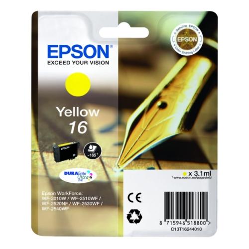 Epson spausdinimo kasetė geltona (C13T16244010 / 16)