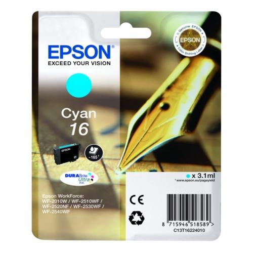 Epson spausdinimo kasetė žydra (C13T16224010 / 16)