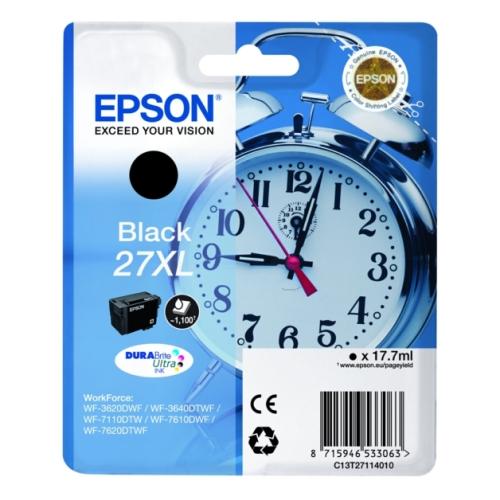 Epson spausdinimo kasetė juoda (C13T27114010 / 27XL) (high capacity)