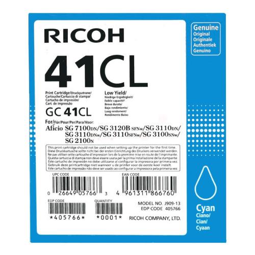 Ricoh spausdinimo kasetė žydra (405766 / GC41CL)