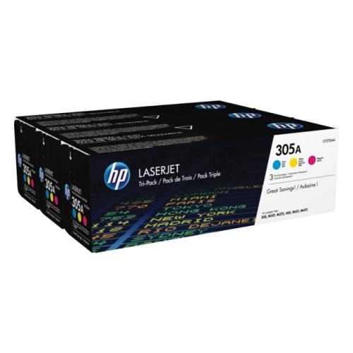 HP tonerio kasetė žydra / magenta / geltona (CF370AM / 305A) (multipack)