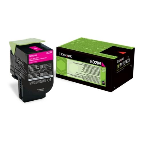 Lexmark tonerio kasetė magenta (80C20M0 / 802M) (Grąžinimas)