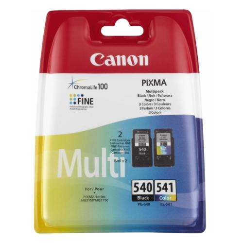 Canon spausdinimo kasetė juoda / spalva (5225B006 / PG540+CL541) (Dviguba pakuotė, multipack)