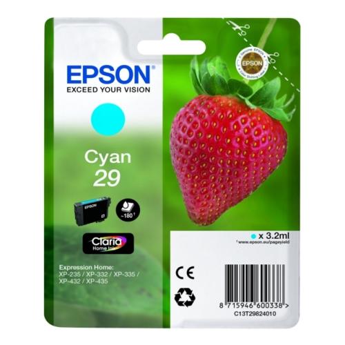 Epson spausdinimo kasetė žydra (C13T29824012 / 29)