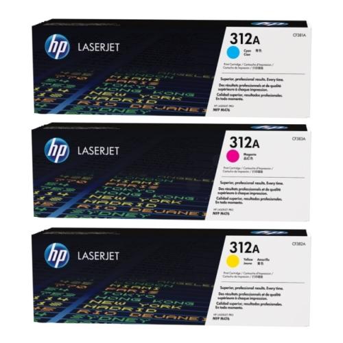 HP tonerio kasetė žydra / magenta / geltona (CF440AM / 312A) (multipack)