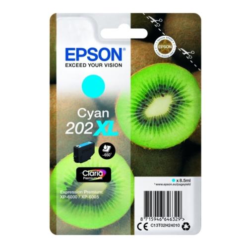 Epson spausdinimo kasetė žydra (C13T02H24010 / 202XL) (high capacity)