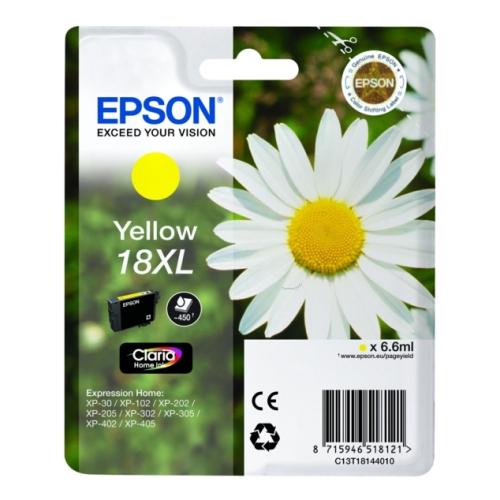 Epson spausdinimo kasetė geltona (C13T18144012 / 18XL) (high capacity)