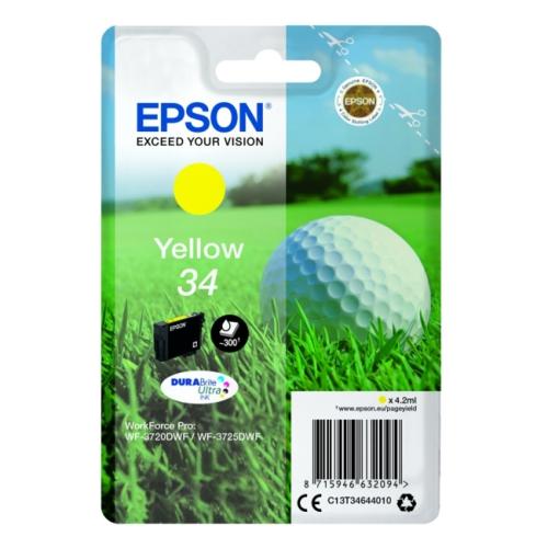 Epson spausdinimo kasetė geltona (C13T34644010 / 34)