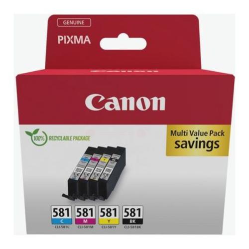 Canon spausdinimo kasetė juoda / žydra / magenta / geltona (2103C004 / CLI581) (multipack)