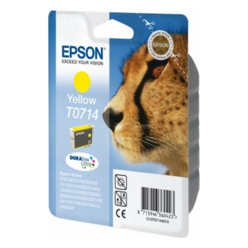 Epson spausdinimo kasetė geltona (C13T07144012 / T0714)