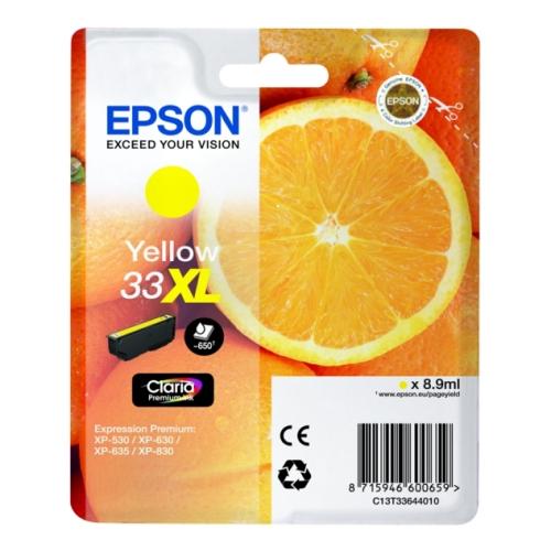 Epson spausdinimo kasetė geltona (C13T33644012 / 33XL) (high capacity)