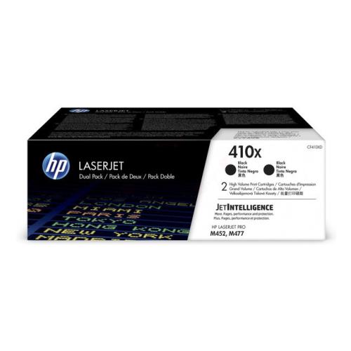 HP tonerio kasetė juoda (CF410XD / 410X) (Dviguba pakuotė, high capacity)