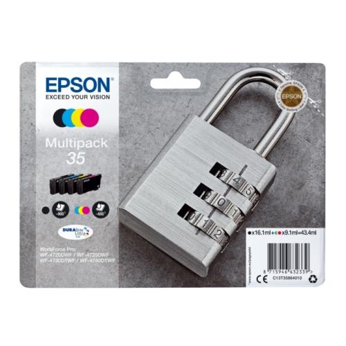 Epson spausdinimo kasetė juoda / žydra / magenta / geltona (C13T35864010 / 35) (multipack)