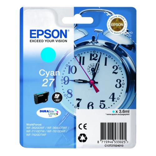 Epson spausdinimo kasetė žydra (C13T27024012 / 27)