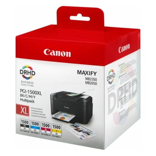 Canon spausdinimo kasetė juoda / žydra / magenta / geltona (9182B004 / PGI1500XLCMYBK) (multipack)