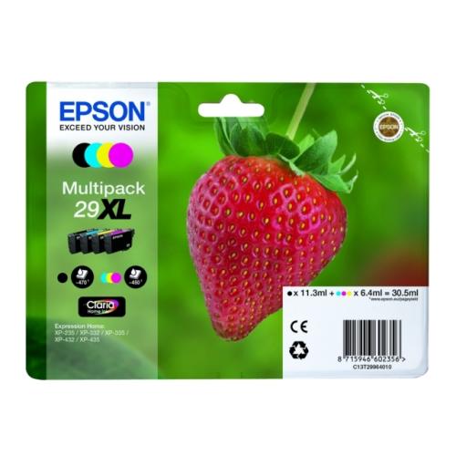 Epson spausdinimo kasetė juoda / žydra / magenta / geltona (C13T29964012 / 29XL) (multipack, high capacity)