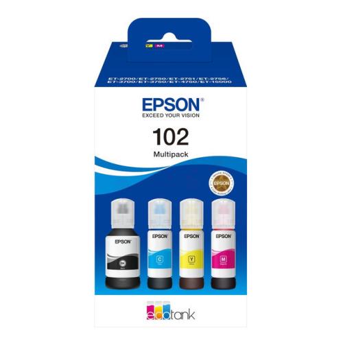 Epson spausdinimo kasetė juoda / žydra / magenta / geltona (C13T03R640 / 102) (multipack)