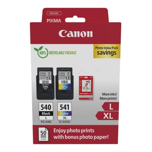 Canon rašalo kasetė / fotopopierius juoda / spalva (5224B007 / PG540L+CL541XL) (Dviguba pakuotė, multipack)