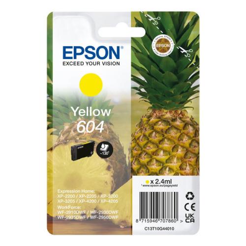 Epson spausdinimo kasetė geltona (C13T10G44010 / 604)