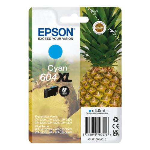 Epson spausdinimo kasetė žydra (C13T10H24010 / 604XL) (high capacity)