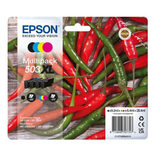 Epson spausdinimo kasetė juoda / žydra / magenta / geltona (C13T09R64010 / 503XL) (multipack, high capacity)