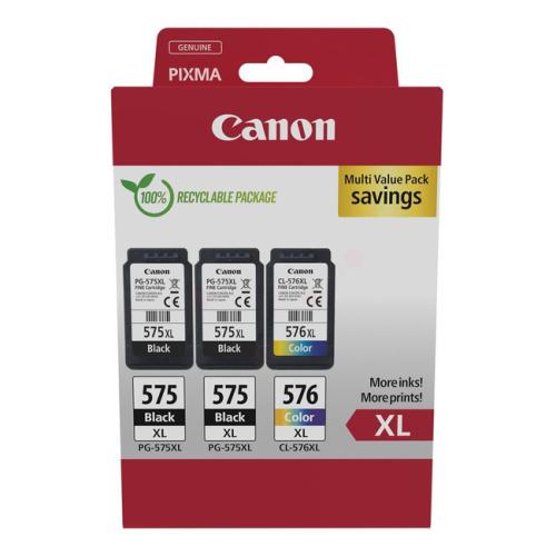 Canon spausdinimo kasetė juoda / spalva (5437C004 / PG575XL+CL576XL) (multipack, high capacity)