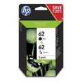 HP spausdinimo kasetė juoda / spalva (N9J71AE / 62) (Dviguba pakuotė, multipack)