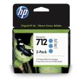 HP spausdinimo kasetė žydra (3ED77A / 712) (multipack)